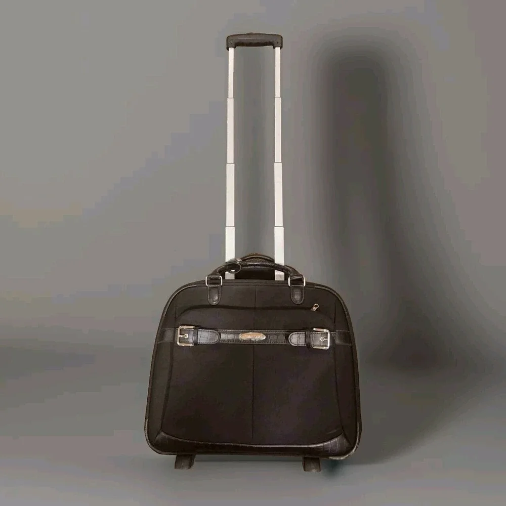 Samsonite Roller Bag Black Overnight Suitcase Briefcase Luggage‎
